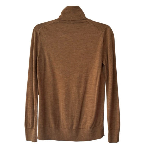 Banana Republic Merino Wool Brown Turtleneck Sweater - Picture 4 of 6